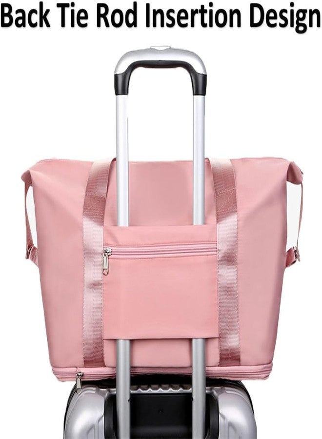 Flywind New Travel Duffle Bag, High Capacity Foldable Travel Duffel Bag Carry on Bag Gym Bag for Men and Women. (Light Blue) - Image 2